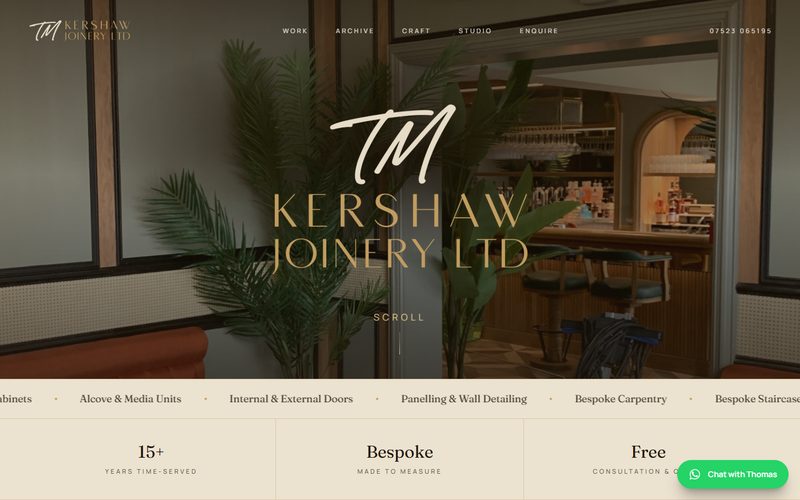 TM Kershaw Joinery Ltd website – Home